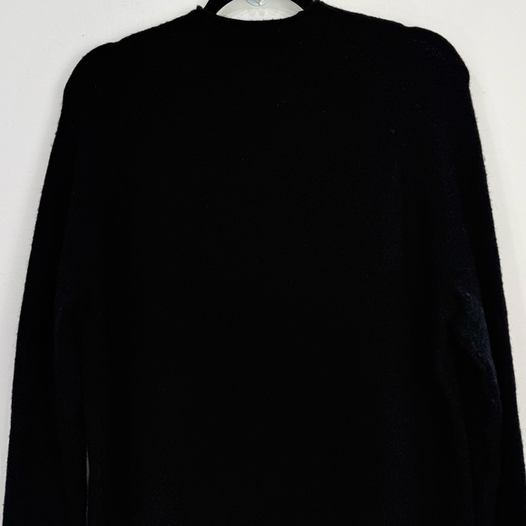 J. Crew Re-Imagined Rollneck Supersoft Merino Wool Alpaca Black Pullover Sweater - Picture 8 of 13